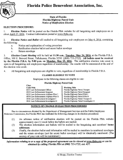 Florida Highway Patrol Unit - Florida Police Benevolent Association