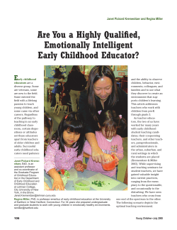 Are You a Highly Qualified, Emotionally Intelligent Early