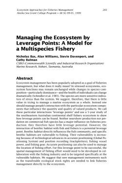 Ecosystem Approaches for Fisheries Management, Part 4