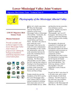 Physiography of the Mississippi Alluvial Valley