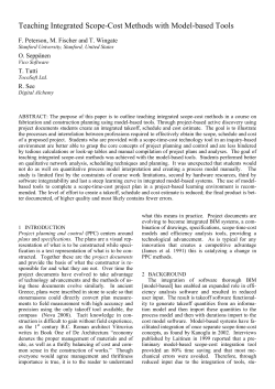 Teaching Integrated Scope-Cost Methods with