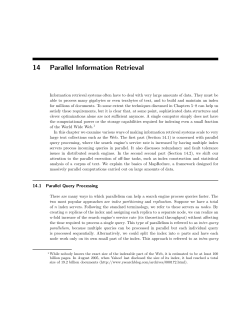 Parallel Information Retrieval