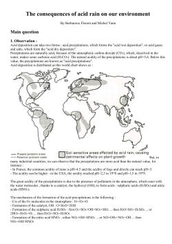 The consequences of acid rain on our environment