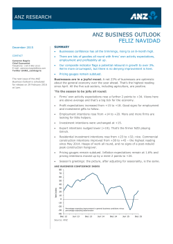 ANZ BUSINESS OUTLOOK FELIZ NAVIDAD