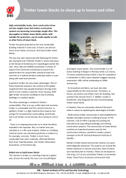 Timber tower blocks to shoot up in towns and cities