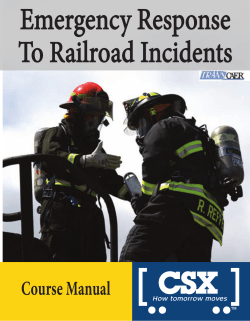 CSXHM-0002 Emergency Response to Railroad