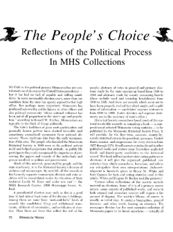 The people`s choice : reflections of the political process in MHS