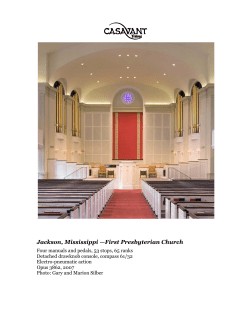 Jackson, Mississippi &mdash;First Presbyterian Church