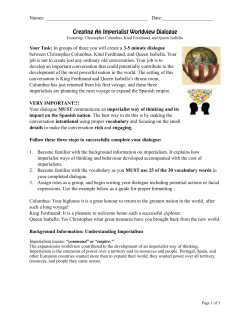 Imperialist Worldview Dialogue Assignment