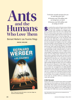 Ants and the Humans Who Love Them: Bernard Werber`s Les