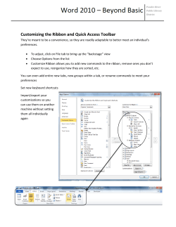 Microsoft Word Beyond Basics