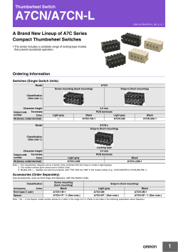 A7CN/A7CN-L - OMRON Industrial Automation