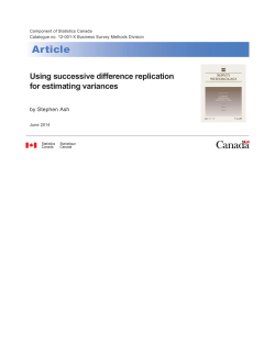 Using successive difference replication for estimating