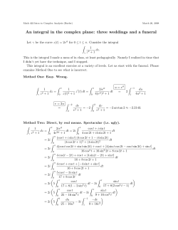 on an integral I did poorly in class