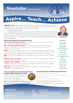 ATA Newsletter Issue 19 - January 2017