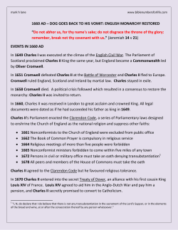 1660 AD - Bible Numbers For Life