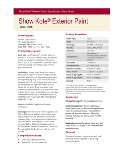 Show Kote&reg; Exterior Paint Show Kote&reg; Exterior Paint