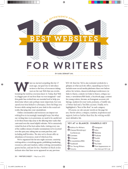 101 best websites - FOR WRITERS