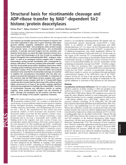 Zhao et al: "Structural basis for nicotinamide cleavage andADP
