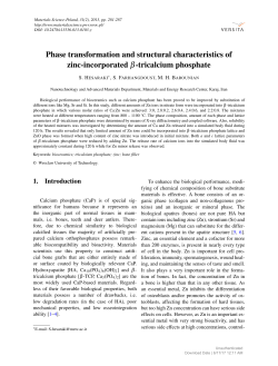 Phase transformation and structural characteristics of zinc