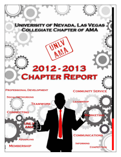 University of Nevada, Las Vegas 0 UNLV AMA