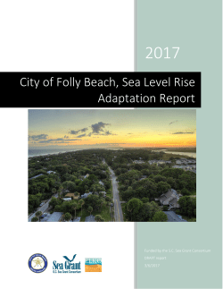 City of Folly Beach, Sea Level Rise Adaptation Report