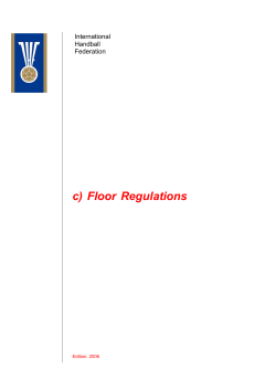 c) Floor Regulations