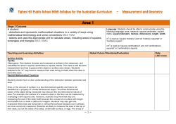 Area 1 - nswcurriculumsupport