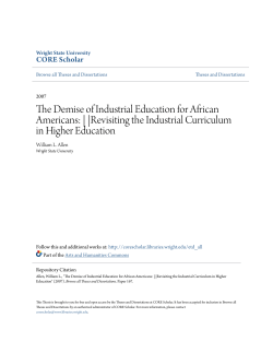The Demise of Industrial Education for African