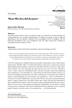 Now We Are All Avatars - The Watson Institute for International and