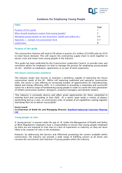 Guidance for Employing Young People