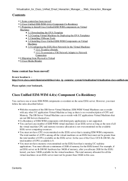 Contents Cisco Unified EIM-WIM 4.4(x) Component Co