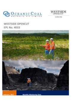 EPL 4033 - Monitoring Report