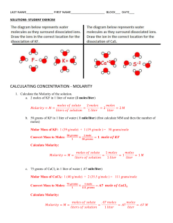 Unit 5 – Ionic Bonding