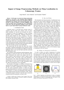 Impact of Image Preprocessing Methods on Polyp