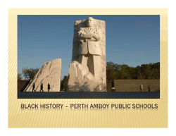 BLACK HISTORY &ndash; PERTH AMBOY PUBLIC SCHOOLS