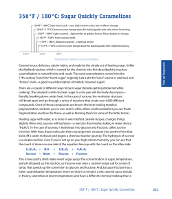 Sugar Quickly Caramelizes