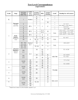 Trade Books - University of Utah Reading Clinic