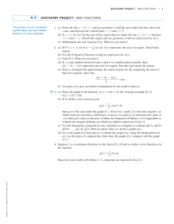 1. (a) Draw the line and use geometry to find the area under this line