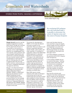 GVI and Watersheds - Alberta Prairie Conservation Forum