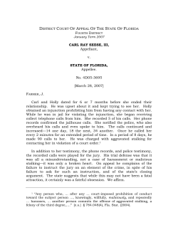 district court of appeal of the state of florida