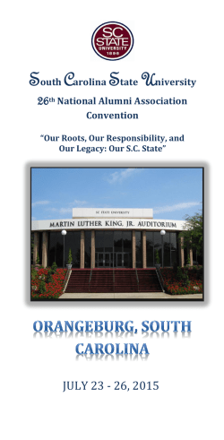 JULY 23 - 26, 2015 - SCSU National Alumni Association