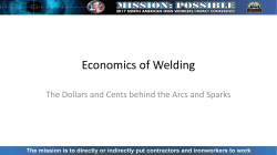 Breakout 9: Welding Economics