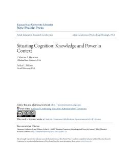 Situating Cognition: Knowledge and Power in
