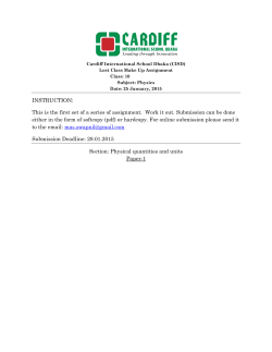 Physics - Cardiff International School Dhaka