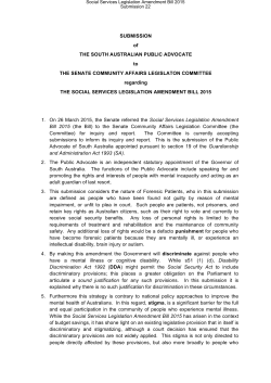 Australian Parliament Senate Standing Committee on Community