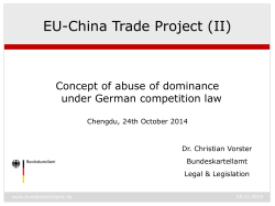 Concept of abuse of dominance under German competition law