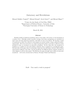 Autocracy and Revolutions