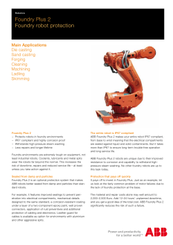 Foundry Plus 2 Foundry robot protection