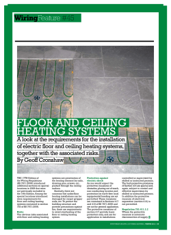 Floor and ceiling heating systems